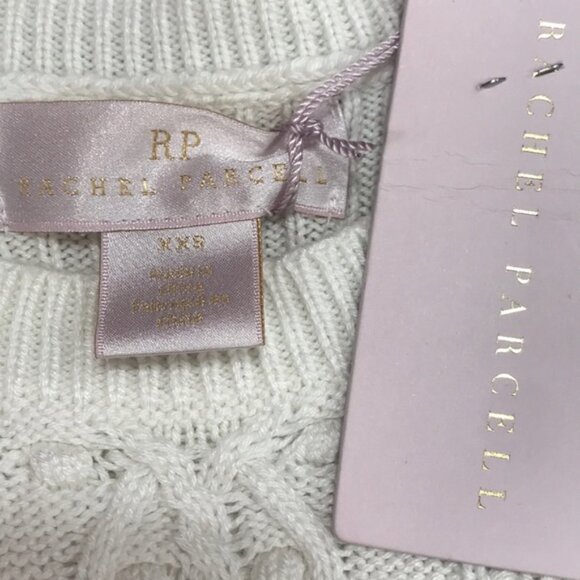 🎁 RACHEL PARCELL Cable Bobble Peplum Sweater - Picture 5 of 8